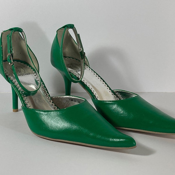 Slingpumps Pumps grün _ von „Lumelles“ Vintage