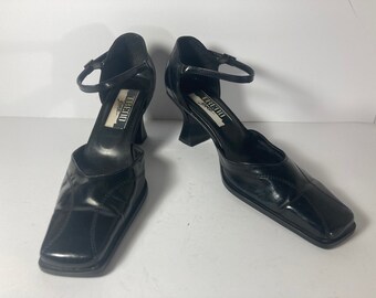 Slings Lack flach schwarz_ Trend one Pumps Vintage y2k