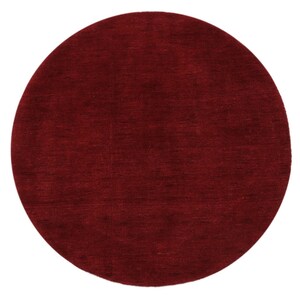 Modern Handknotted Solid Dark Red 100% Woolen Hand Tufted Rug Designer ...