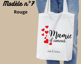 Tote bag, personalized fabric bag for Grandma's Day, Grandmother's Day, Happy Holidays Grandma FREE DELIVERY