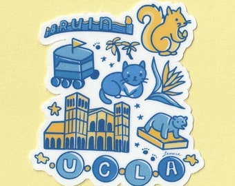UCLA Collage Sticker | Great for UCLA Bruins | College Merch