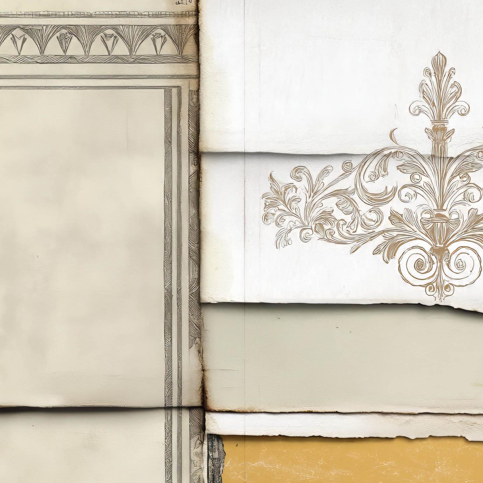Collage Papers Digital Download, Vintage Paper Collage Textures, Floral ...