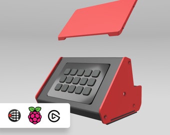 3D Print files | StreamDeck MK2 and Raspberry Pi Enclosure v1 + v2 | Multimedia controller
