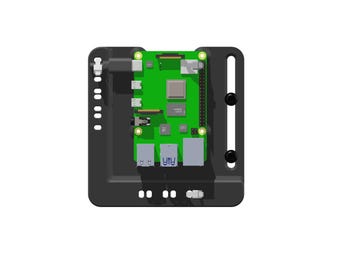 Raspberry Pi 4/5 Universal Mounting Plate Holder with Cable Tie Points | Wall or Surface Mount for Pi Board