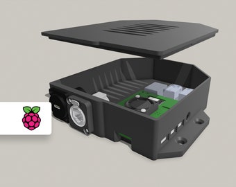 3D Print Files | Raspberry Pi 4 Surface Enclosure | Universal Fit and D-Size Connectors