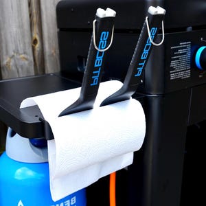 Suporte para ferramentas de grelha PIT BOSS com slot para papel toalha – Fácil instalação e utensílios de cozinha limpos