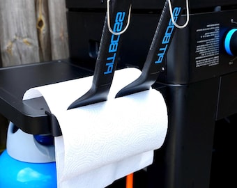 PIT BOSS Griddle Tool Holder with Paper Towel Slot – Easy Installation & Clean Cooking Gear