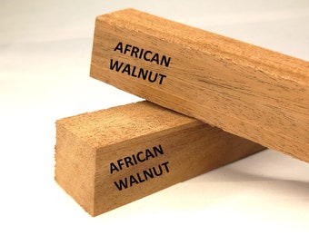 Exotic Woodturning Pen Blanks - AFRICAN WAlNUT - CH00SE Y0UR PACK SIZE