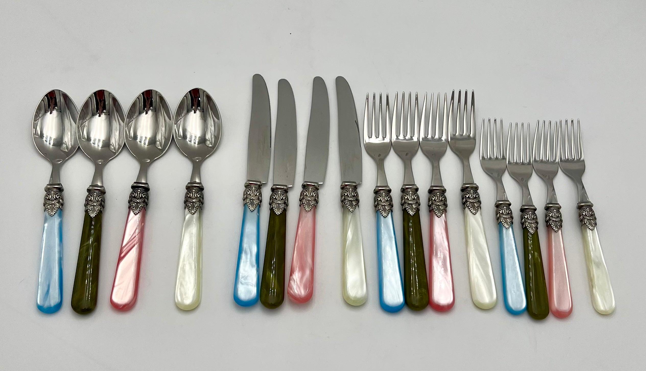 EME inox Made in Italy カトラリーセット 10点　中古品 7 piece EME INOX 18/10 Forks (3) & Knives (4) | eBay