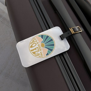 Personalized Luggage Tag for Travel Lovers and Airline Crew ID, Great Day To Fly Custom Baggage Name Tag, Unique Pilot/Flight Attendant Gift