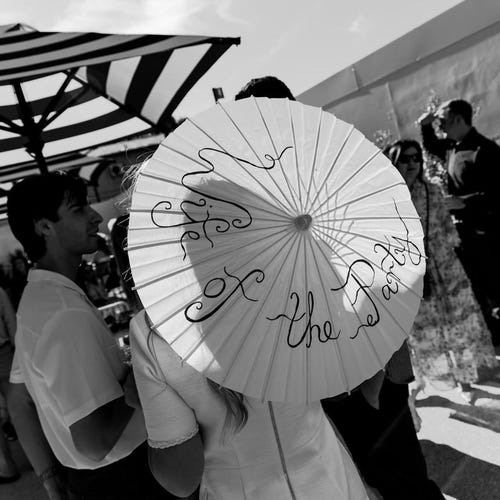 Personalised Paper Parasols | Hand Lettered Wedding Parasols | Custom Favours | Elegant Event Keepsakes