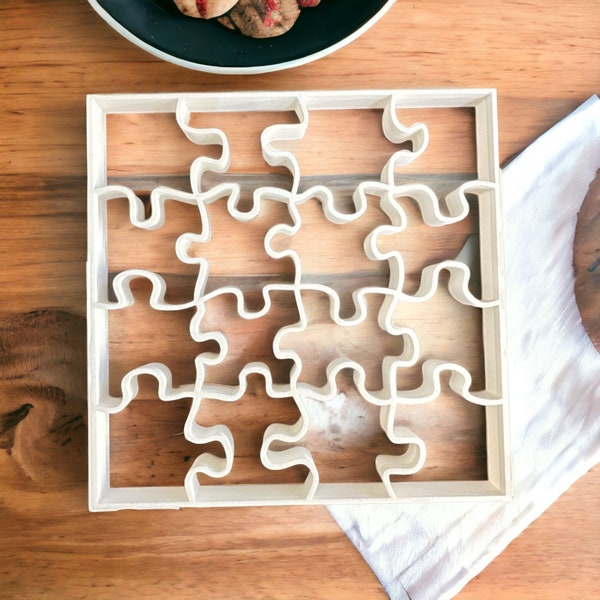 Puzzle-Shaped Cookie Cutter - Create Fun Flavors and Puzzling Designs