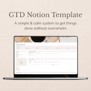 GTD Notionテンプレート – シンプルでミニマルなGetting Things Doneプランナー