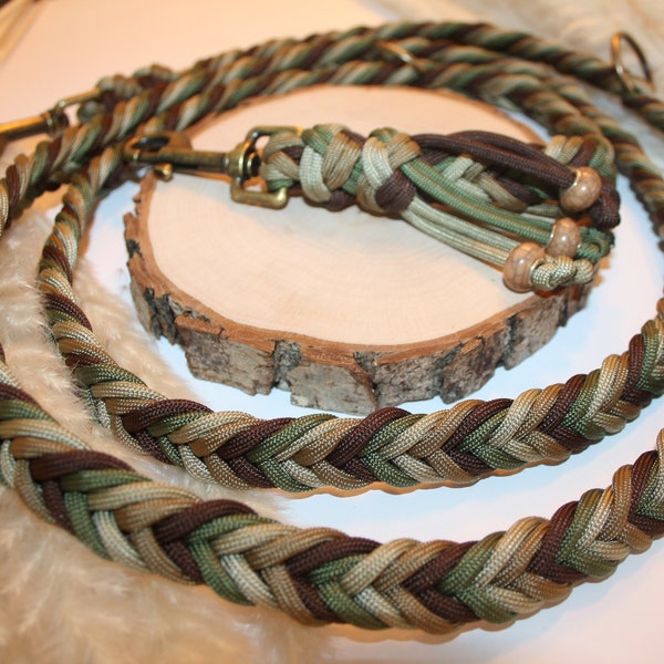 Hundeleine Paracord Handmade Herbstleine