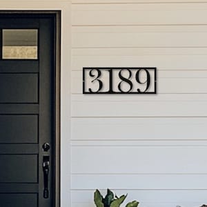 Modern House Numbers Metal Home Address Numbers Large Address Sign Copper Numbers for Outdoor Front Door Decor Address Numbers House Signage
