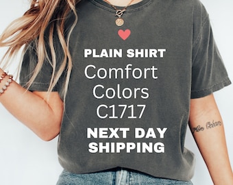 Comfort Colors® Shirt C1717 Blank Plain T-Shirt Comfort Colors® Blank Tees 1717 Comfort Colors® Bulk Blank Shirts ComfortColor Plain Top