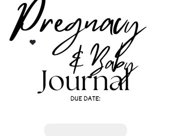 Pregnancy Planner and New Baby Book, PDF, printable