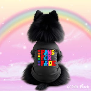 Paws For Pride Dog Shirt – LGBTQ+ Pet Apparel, Pride Outfit for Dogs, Equality Dog Outfit – Gay Pride Dog Apparel