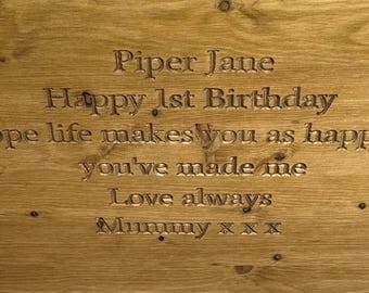 engraved lid message