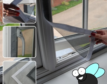 Pantalla de malla contra moscas/insectos para Windows (hecha a medida para ventanas de cualquier tamaño)