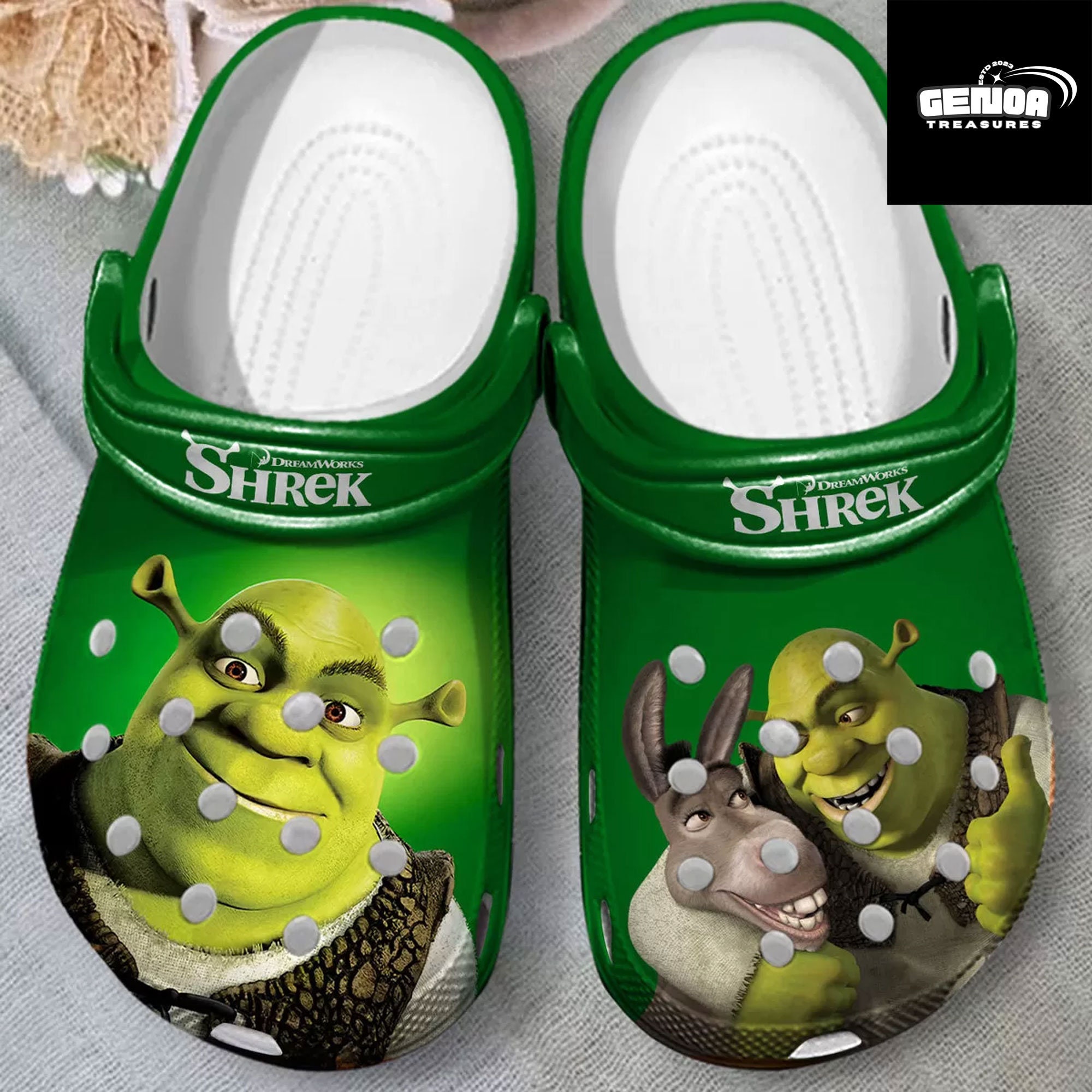 Shrek And Funny Donkey Crocs Clog Shoes For Mens Womens - T-shirts Low Price