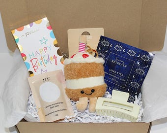 Birthday Letterbox Gift with Plush Cupcake Charm & Chocolate Bar