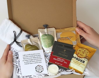 Relaxation Letterbox Care Package with Enamel Pin