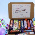 60th Personalised Birthday Letterbox Gift, Happy 60th Birthday, Novelty Chocolate Gift, Milestone Birthday, Personalized 60th Birthday,