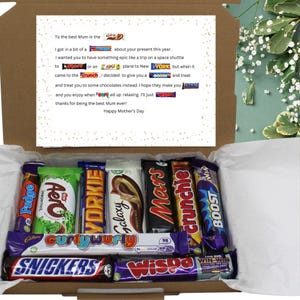 Mother's Day Chocolate Box - Unique Personalised Gift for Mom, Special Treats for Mother's Day Celebrations & Sweet Surprises