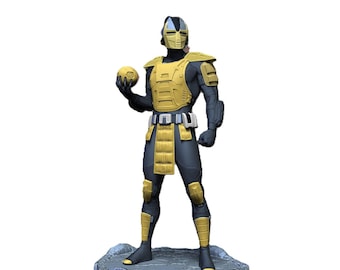 Cyrax Mortal Kombat 3D Printable Model - STL File for DIY Printing (3 Scale 1/10 - 1/24 - 32mm)