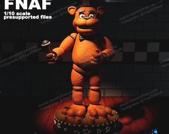 Exklusiva 3D-printade Five Nights at Freddy's-karaktärer – Högkvalitativa STL-filer för samlare och fans! 7 olika modeller!