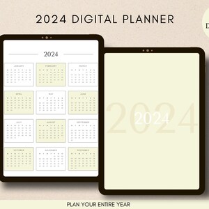 Digital IpadPlanner | 2024 DatedPlanner | Daterad DigitalPlanner | Årsplanerare | GoodnotesIpad Planner | Digital NoteshelfPlanner