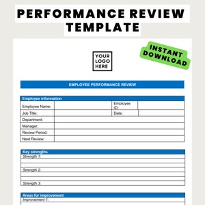 Performance Review Simple | HR Forms ǀ New Employee | Recruitment Form | Employee Onboarding ǀ Human Resources Forms ǀ New Hire | Templates