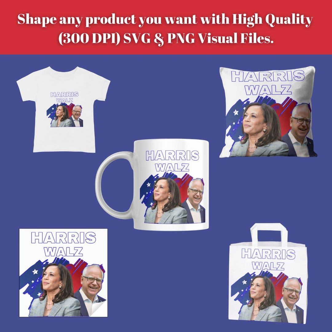 Digital, Harris SVG PNG JPG Digital File, Harris 2024, Harris Png ...