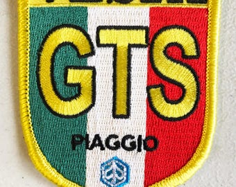 Vespa GTS Patch Vintage max. Dim 3 inch/8 cm embroidered