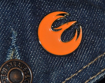 Sabine Phoenix Squadron Pin (max.dim 22 mm) Sabine Wren, Star Wars Rebels, - Enamel Metal Lapel Pin Badge