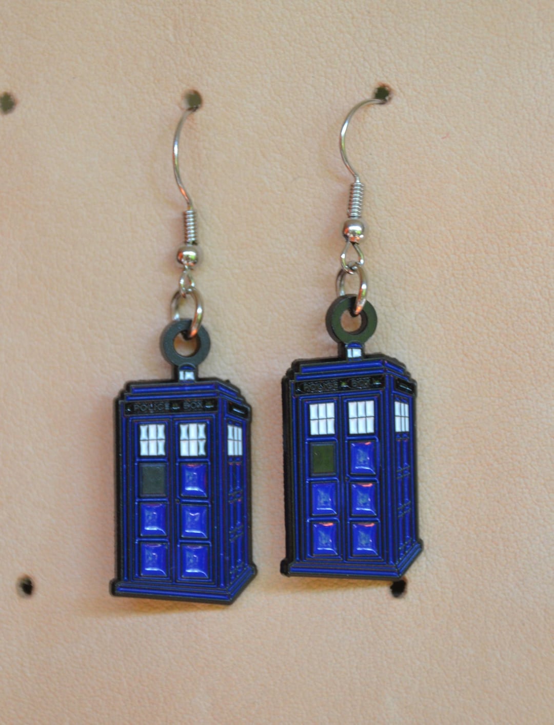 Tardis Earring Set (max.dim 50 Mm) DR WHO Police Box, Time Machine ...