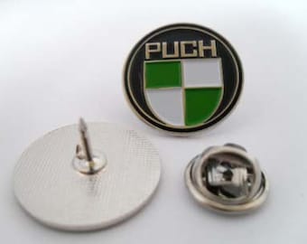 Puch Logo Pin Classic Design Vintage (max.dim 25 mm) - Épinglette en métal émaillé MC
