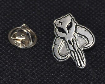 Mandalorian Mythosaur Skull Shape Pin *New Design* (diameter 22 mm) Mando, Star Wars - Enamel Metal Lapel Pin Badge