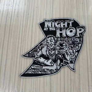 Night At The Hop Trojan Style Logo Patch (embroidered max. dim. 7.5 cm 3 inch) Spirit of 69 vintage deadstock Vespa Ska Reggae Skinhead MC
