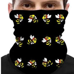 Foulard tube Vespa Böse Wespe ou Bad Wasp (dim 50 x 25 cm) Vespa GTS Scooter Roller Lambretta Mod Northern Soul MC