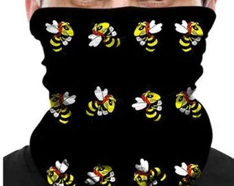 Böse Wespe or Bad Wasp Vespa Tube Scarf (dim 50 x 25 cm) Vespa GTS Scooter Roller Lambretta Mod Northern Soul MC