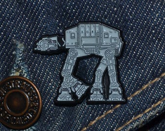 AT-ATピン*新デザイン*（最大径29mm）ATATスターウォーズ反乱軍レジスタンス、ホス、インペリアル - エナメルメタルラペルバッジ