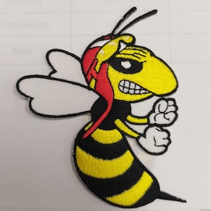 Parche Vespa Avispa Maligna o Avispa Mala *Nuevo Diseño* (bordado, máx. 9 cm) vintage deadstock Vespa Scooter Lambretta Mod Northern Soul MC TS