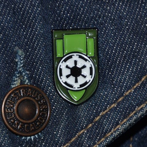 Imperial Army Trooper Logo Pin (diameter 25 mm) Star Wars - Enamel Metal Lapel Pin Badge