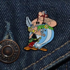 Vintage Asterix, Obelix & Idefixe Pin (max.dim 30 mm) - Enamel Metal Lapel Pin Badge mb Limited Stock ts