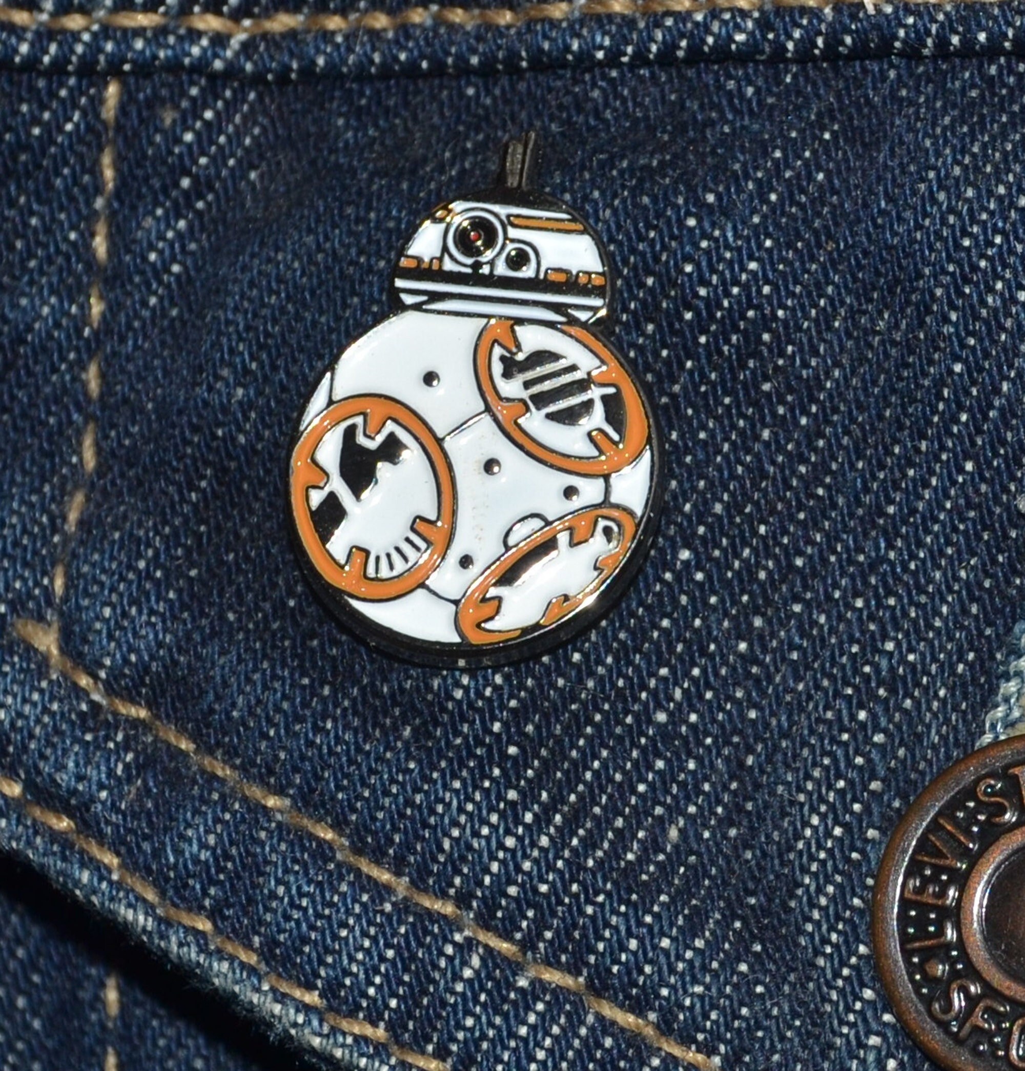 BB8 Pin (max.dim 22 mm) Star Wars Rebellion - Enamel Metal Lapel Pin Badge