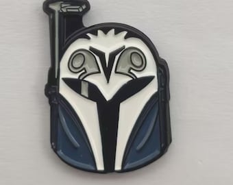 Bo-Katan Style Helmet Pin *New Design* (max.dim 22mm) Bo Katan Star Wars Imperial Mandalorian Mando - Enamel Metal Lapel Pin Badge