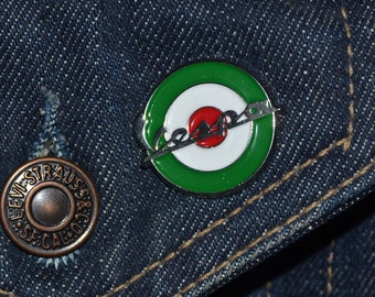 Vespa Target /Roundel Pin Italien Colours (max.dim 26mm) - Enamel Metal Lapel Pin Badge