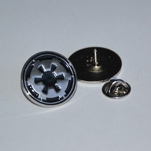 Imperial Cog Pin (diameter 22 mm) Star Wars - Emalj Metall Kavajnål Badge ts